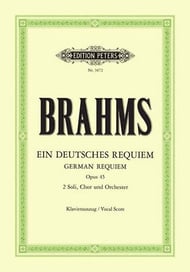 German Requiem Op. 45 SATB Vocal Score cover